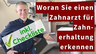 Woran Sie einen Zahnarzt erkennen der Ihre Zähne wirklich erhalten will [upl. by Salahi]