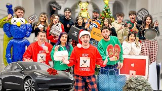 WORLDS CRAZIEST FAMILY CHRISTMAS GIFTS OPENING NEW CAR [upl. by Acinomed]