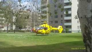 ADACHubschrauber startet in Marienfelde 23042012 [upl. by Ainotahs]