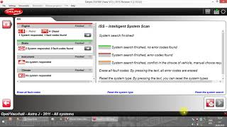 Opel Astra J  Delphi DS150e  ISS  Intelligent System Scan  Save amp Clear DTC codes [upl. by Violetta]
