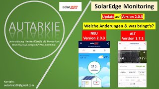 Update SolarEdge Monitoring App  Autarkie  Folge 101 [upl. by Enilrae]