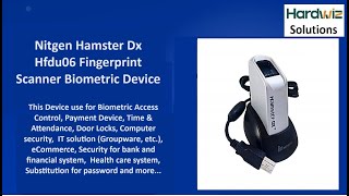 Nitgen Hamster Dx Hfdu06 Fingerprint Scanner Payment Device Time amp Attendance  Hardwiz Solutions [upl. by Isoais]