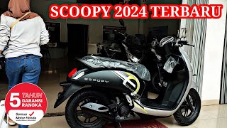 HONDA SCOOPY 2024 TERBARU GARANSI RANGKA ESSAF 5 TAHUN 🔥 [upl. by Peterson861]