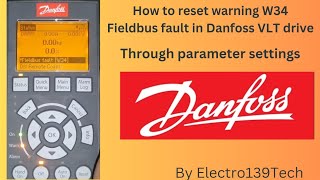 How to reset warning W34 Fieldbus fault in Danfoss VLT drive danfoss warning W34 [upl. by Nawat]