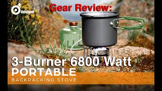 Odoland 3 Burner 6800W Windproof Camp Stove  Featured on AliExpress amp Amazon [upl. by Estrin]