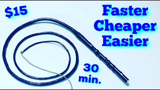 How to Make an Instant Bullwhip  The Simplest Paracord Whip Tutorial [upl. by Oilicec]