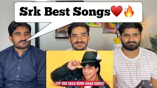 Top 200 Shah Rukh Khan Songs 19922023 PAKISTANI REACTION [upl. by Aramas]