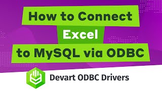 How to Connect Excel to MySQL via ODBC [upl. by Corso]