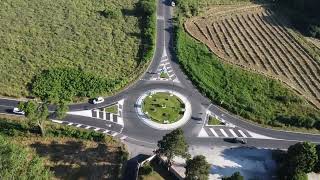 Flying Over Castelli Romani Country sideWalking Tour [upl. by Kobylak]