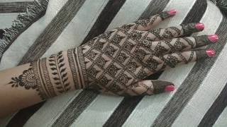 Trending Bridal Mehendi Design  Criss Cross Henna Pattern  Indus Henna [upl. by Corotto]