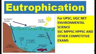 EUTROPHICATION And UGC NET ENVIRONMENTAL SCIENCE AND UPSC CIVIL SERVICES [upl. by Tessil]