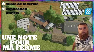 UNE NOTE POUR MA FERME  VISITE DE LA FERME  FARMING SIMULATOR 22 farmingsimulator22 [upl. by Modnar]