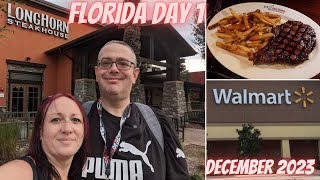 Florida Orlando Vlog Day 1  Walmart Shopping Trip Turkey Lake Road  Longhorn Steak House Universal [upl. by Tnarud]