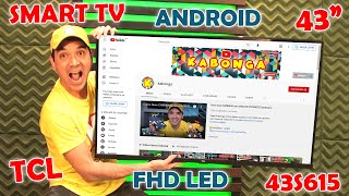 UNBOXING TESTE SMART TV LED 43” TCL 43S615 FULL HD ANDROID [upl. by Relyuhcs349]