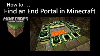 How To Find an End Portal in Minecraft Java 2024 [upl. by Elohc876]