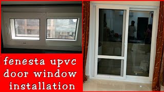 Fenesta Upvc door and window installation full video  QampA section  UPVC Doors and Windows info [upl. by Erdied]