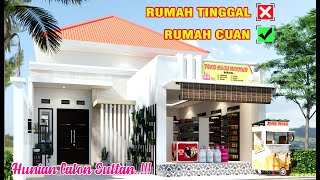 RUKO MINIMALIS 1 LANTAI  RUMAH TOKO MINIMALIS TETAP ELEGAN  SHOPHOUSE DESIGN 8 x 20 Sqm [upl. by Rosse]