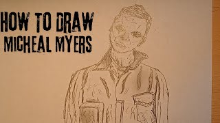 How To Draw Micheal Myers [upl. by Atelahs170]