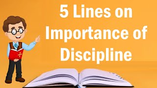 Importance of Discipline 5 Lines Essay in English  Essay Writing [upl. by Cas]