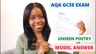 How To Write Grade 9 Answers For The 2024 AQA Unseen Poetry Exam 24 Mark and 8 Mark Questions [upl. by Nnoj572]