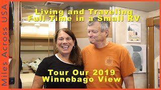 A Tour of Our 2019 Winnebago View 24G  Living and traveling in a small RV [upl. by Rats]