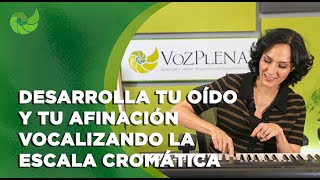 Desarrolla tu oido y tu afinación vocalizando la escala cromática  VozPlena [upl. by Ylsel700]