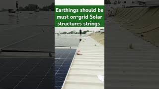 Earthings should be must solar solarpanels solarenergy solarpower solarsafety homesafety [upl. by Rechaba]