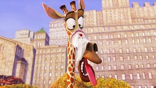 DreamWorks Madagascar  Best of Gloria and Melman Clip  Madagascar Funny Moments  Kids Movies [upl. by Aihsek]