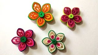 How To Make Beautiful Flower Using Paper Art Quilling [upl. by Nerehs]