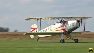 Bücker 131 Jungmann take off and landing [upl. by Gallenz]