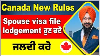 Spouse Visa lodgement After New Canada Update [upl. by Suiradel475]