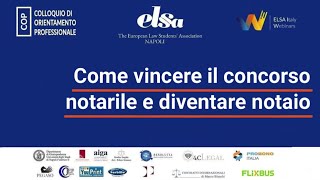 Come vincere il concorso notarile e diventare notaio [upl. by Shana]