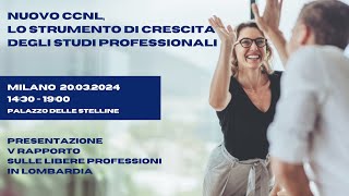 Nuovo CCNL lo strumento di crescita degli studi professionali [upl. by Leor157]