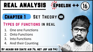 Introduction to Real Analysis  Chapter 1 Set Theory  Types of functions and their counting [upl. by Benedix]