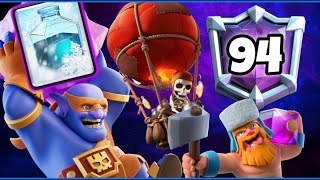 Top 90 with Lumberloon FreeZe🥶 Deck  Clash Royale [upl. by Atiekan981]