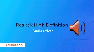 Como instalar driver de som Realtek high definition [upl. by Hillard810]