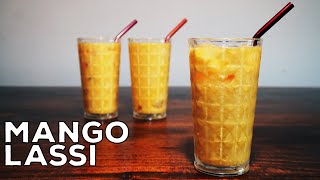 Restaurant Style MANGO LASSI Recipe in English  Mango Milkshake  Smoothie [upl. by Ahsiekat]