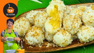 Yema Palitaw Balls  Palitaw with yema filling  Meriyendang Pinoy  Kakaning Pinoy [upl. by Behrens]