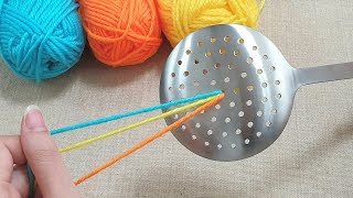 Amazing  Super easy idea made of ladle and wool  Gift Craft ldeas  DIY projects [upl. by Tsai]