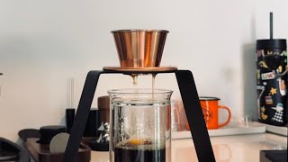 Pour Over  Drip Kalita Wave Tsubame Copper [upl. by Anib]