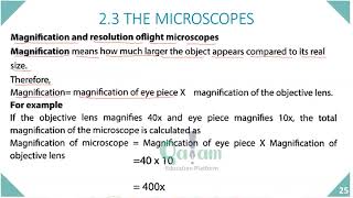 Biology F1  Ch2 Magnification and resolution of light Lesson 7 [upl. by Ericka579]