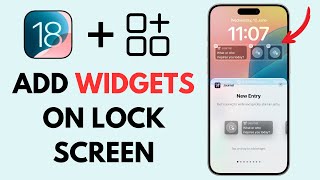 How to Add Widgets on Lock Screen iPhone iOS 18 [upl. by Tarfe]