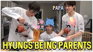 BTS Hyung Line Being The Best Parents Of Maknae Line [upl. by Ydak]