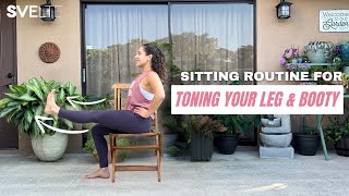 Sitting Routine For Toning Your Legs amp Booty [upl. by Rabelais169]