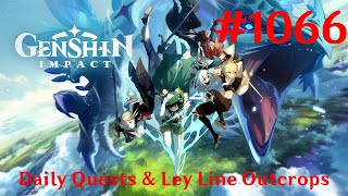 Genshin Impact Walkthrough Part 1066  Daily Quests amp Ley Line Outcrops 156 No Commentary [upl. by Trude575]