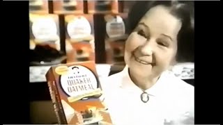 Quaker Oatmeal Dates amp Brown Sugar Commercial 1970 [upl. by Eahsal]