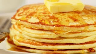 Pancakes Recipe Demonstration  Joyofbakingcom [upl. by Berkman]