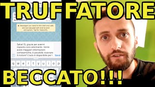 Scherzo WhatsApp A Truffatore BECCATO amp SPUTTANATO PRANK  SCHERZO EPICO [upl. by Lertnek554]