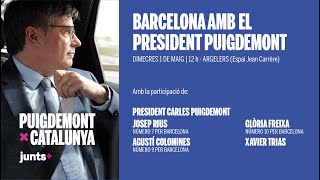 🎥 Barcelona amb el president Puigdemont  Llengua de signes catalana  290424 12M [upl. by Yrocaj316]