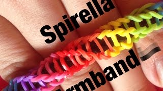 Rainbow Loom Spirilla Armband  German Tutorial [upl. by Aivonas980]